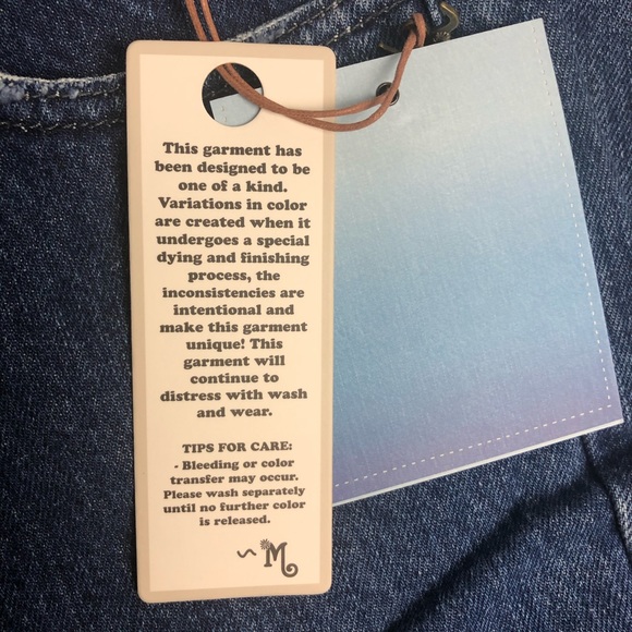 NWT Mumu Brooklyn Sapphire Straight Leg Jeans 27 - Picture 8 of 8